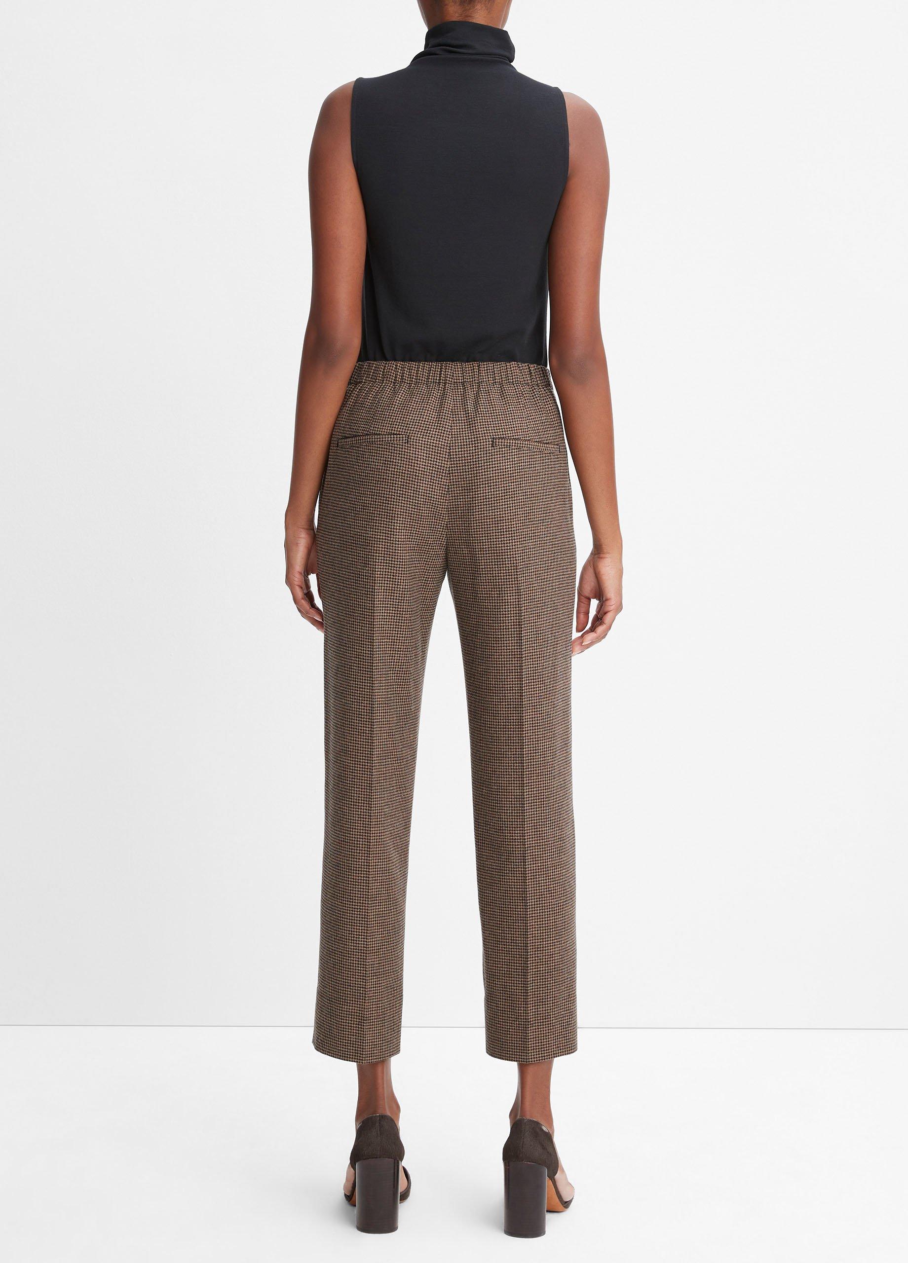 Houndstooth Mid-Rise Pant