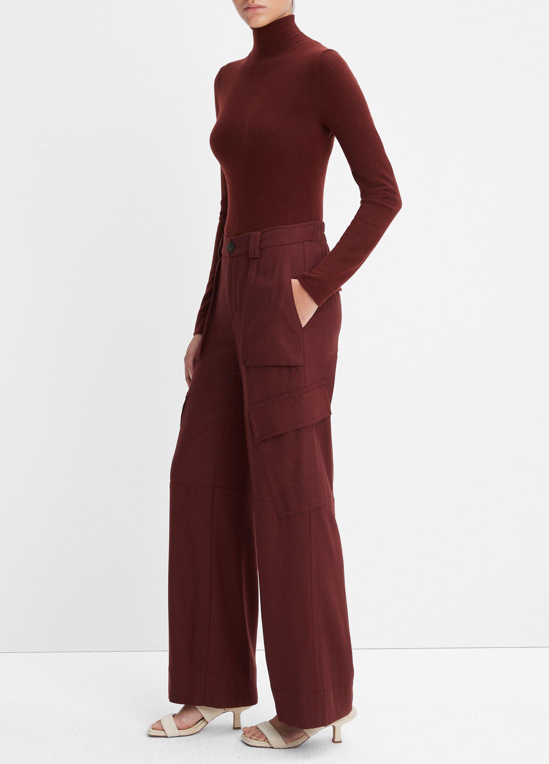 Flannel Wide-Leg Cargo Pant image number 2