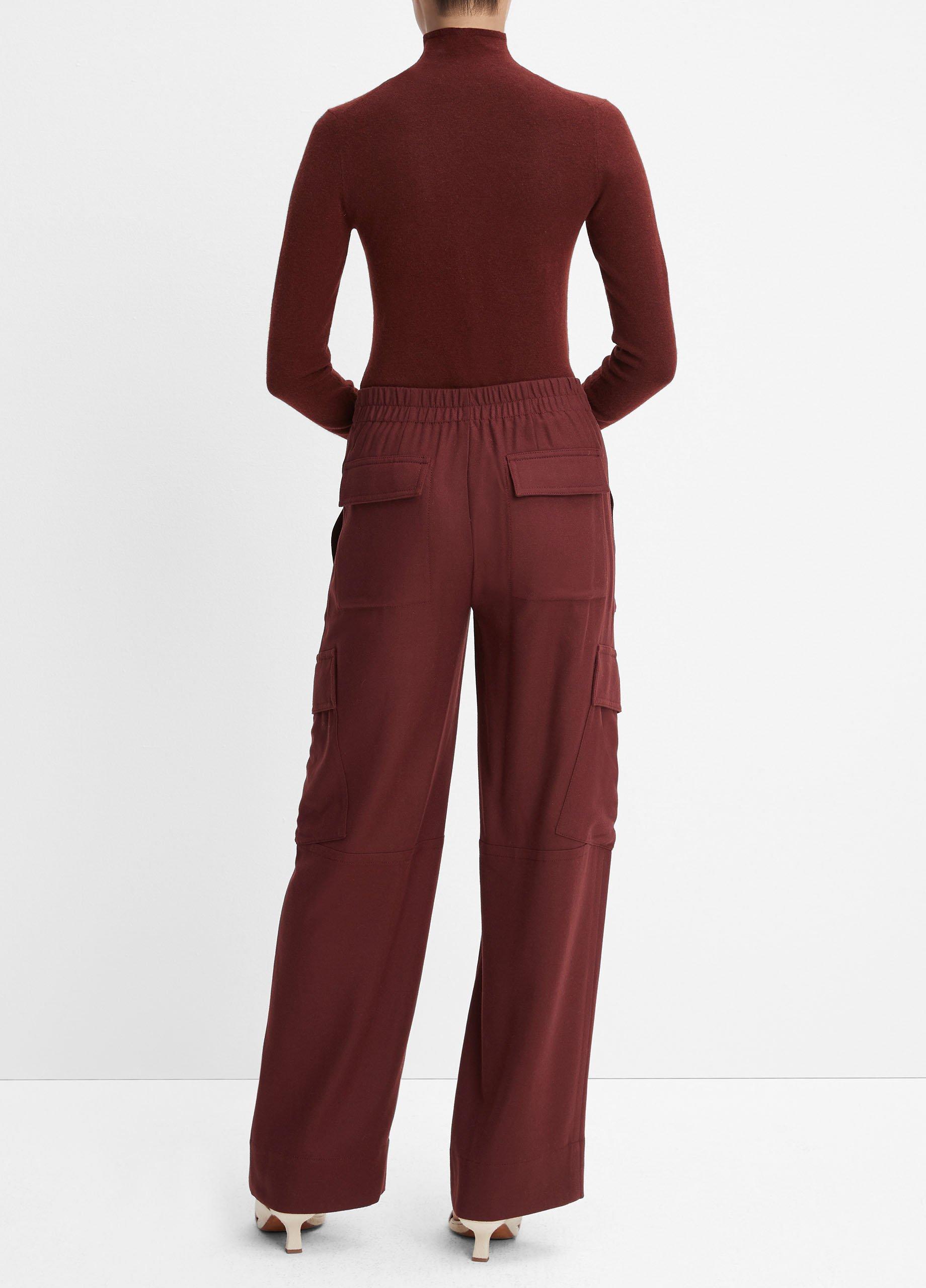 Flannel Wide-Leg Cargo Pant image number 3