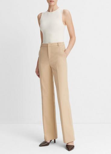 Stretch-Cotton Boot-Cut Trouser image number 2
