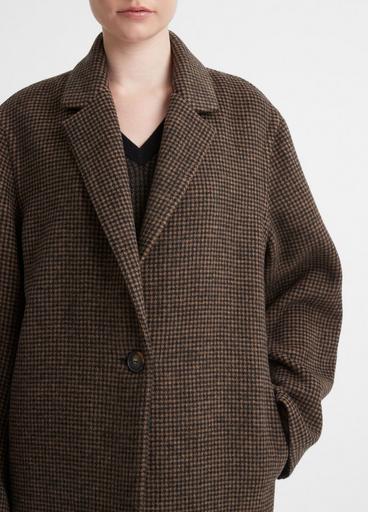 Houndstooth Long Classic Coat image number 1