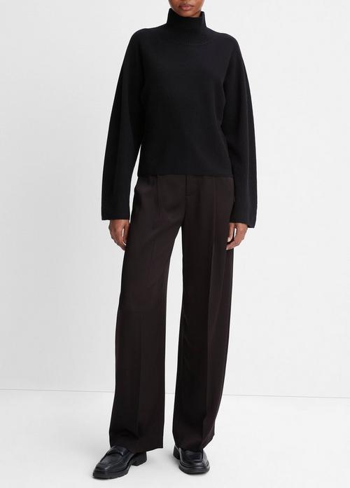 Wool and Cashmere Dolman-Sleeve Turtleneck Sweater