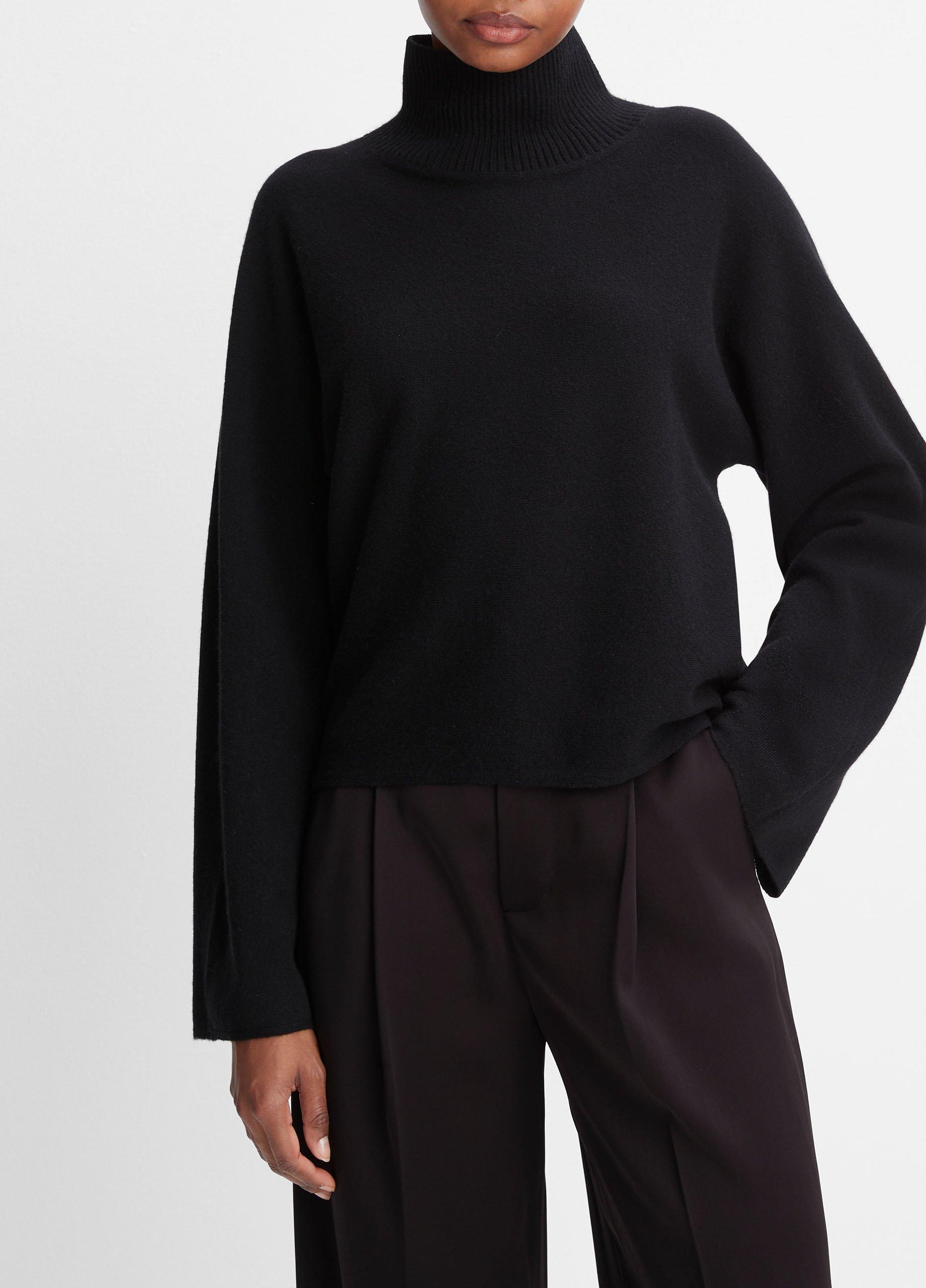 Louis Vuitton Women's Teal Cashmere Turtleneck With Ruffles – Luxuria & Co.
