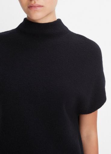 Wool-Cashmere Mock Neck Popover in Sweaters | Vince