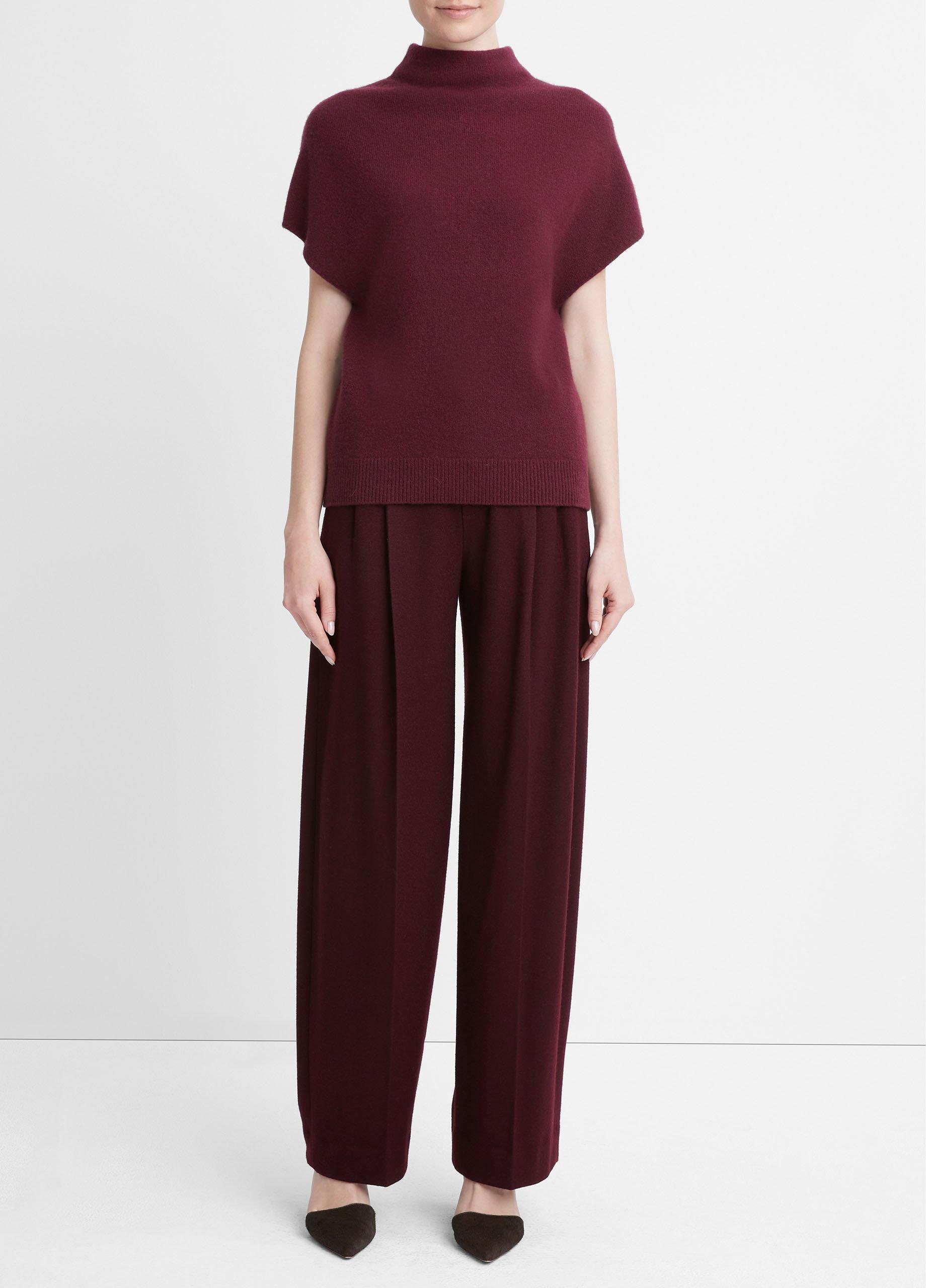 Wool-Cashmere Mock Neck Popover image number 0