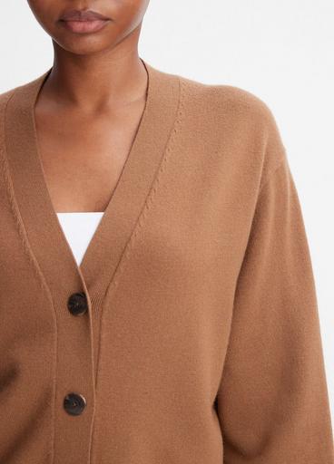 Wool-Cashmere High-Button Cardigan image number 1