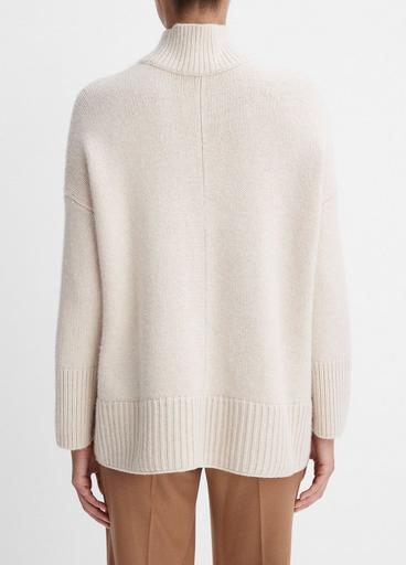 Wool and Cashmere Trapeze Turtleneck Sweater image number 3