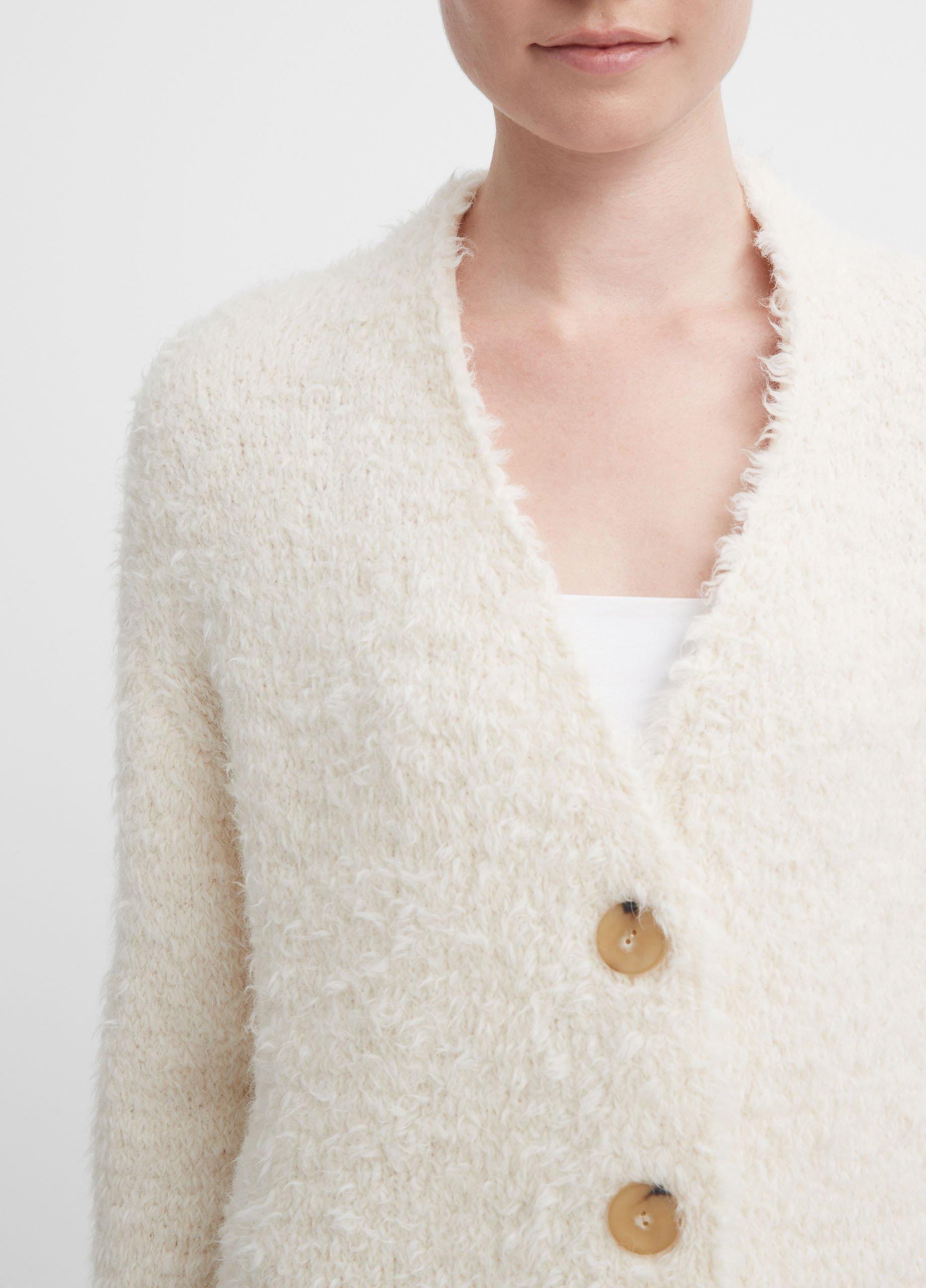 Oversized Teddy Cardigan in Sweaters Vince