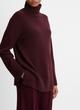 Mixed-Gauge Wool-Cashmere Turtleneck Tunic Sweater image number 2