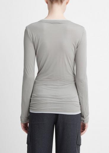 Double-Layer Long-Sleeve T-Shirt image number 3