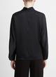Silk Draped Funnel Neck Blouse image number 3
