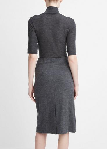 Cozy Wool Fitted Slip Skirt image number 3