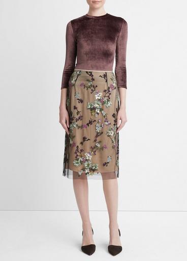 Begonia Sequin Skirt in Dresses & Skirts | Vince