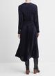 Pintuck-Pleated Long-Sleeve Shirt Dress image number 3