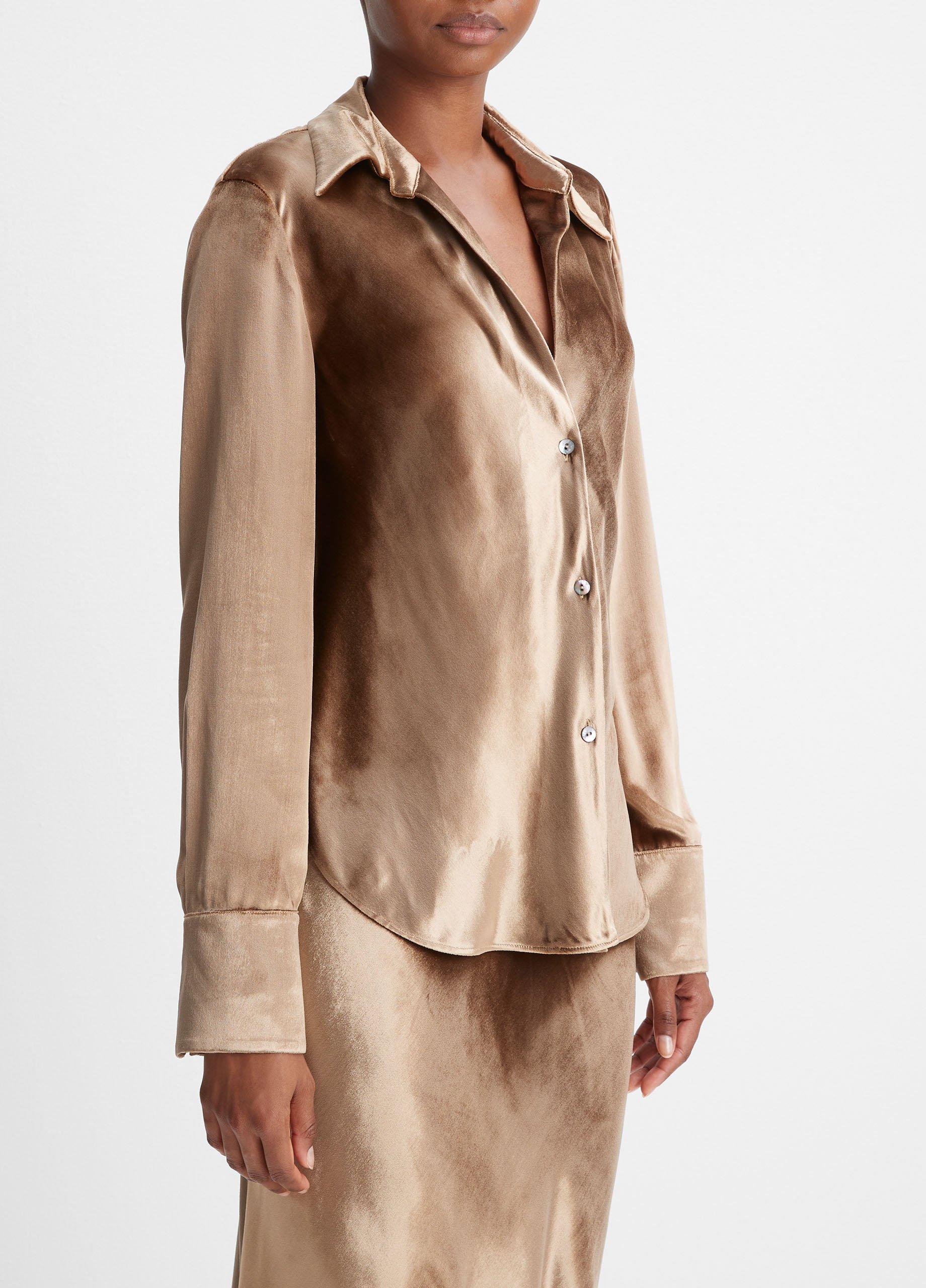 Vince velvet 2024 shirt dress