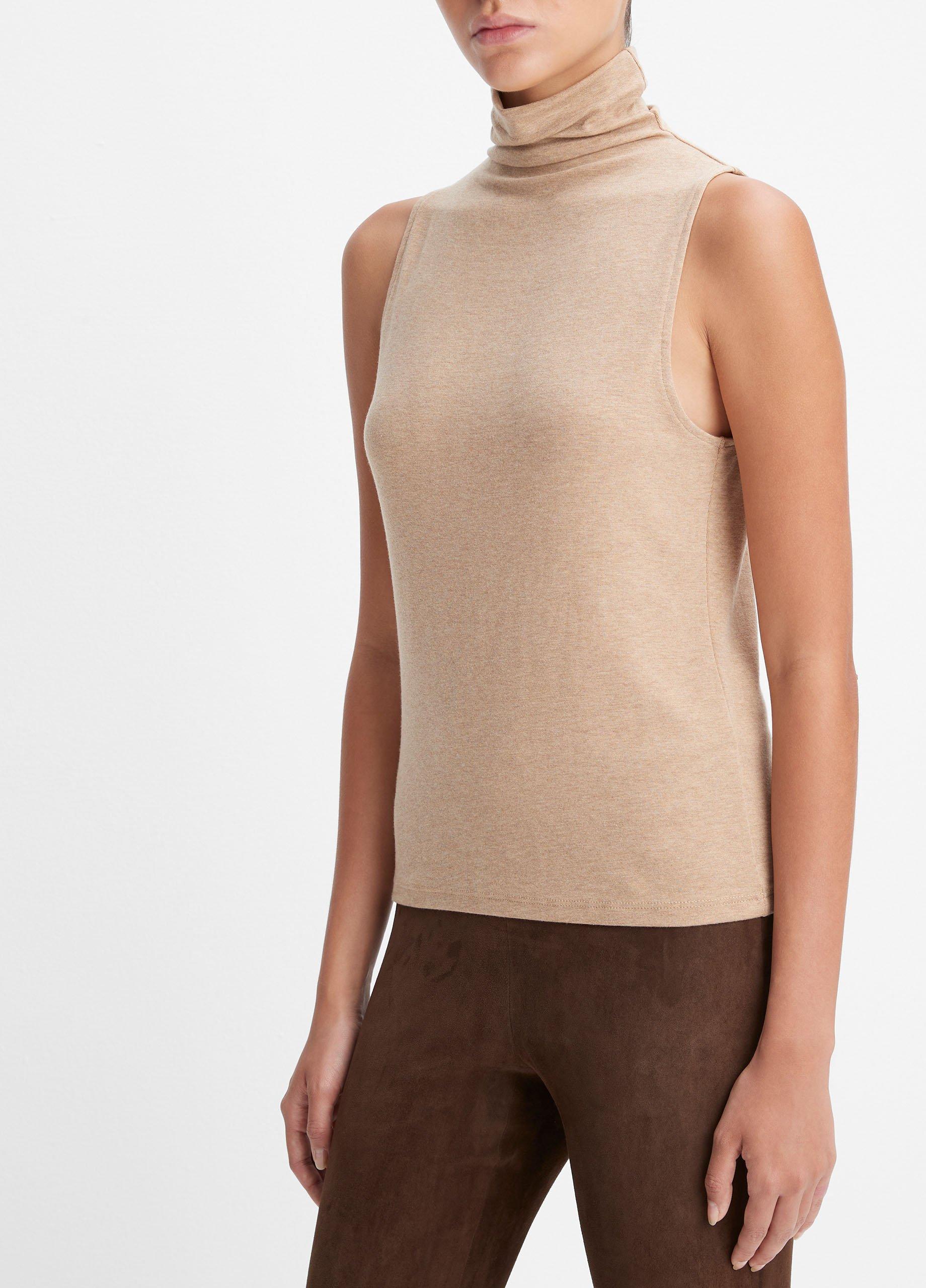 Sleeveless Turtleneck Top