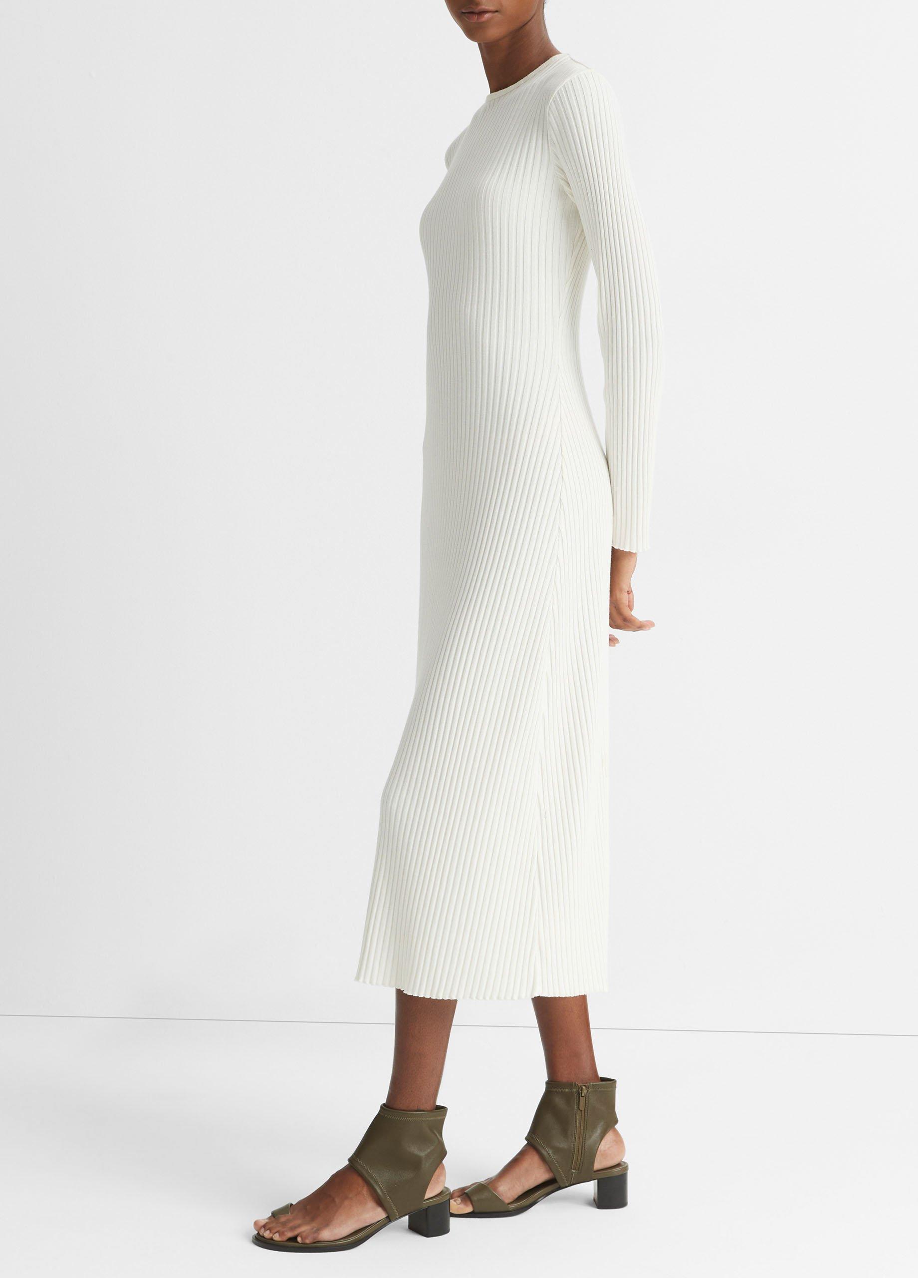 Vince rib cheap trim dress