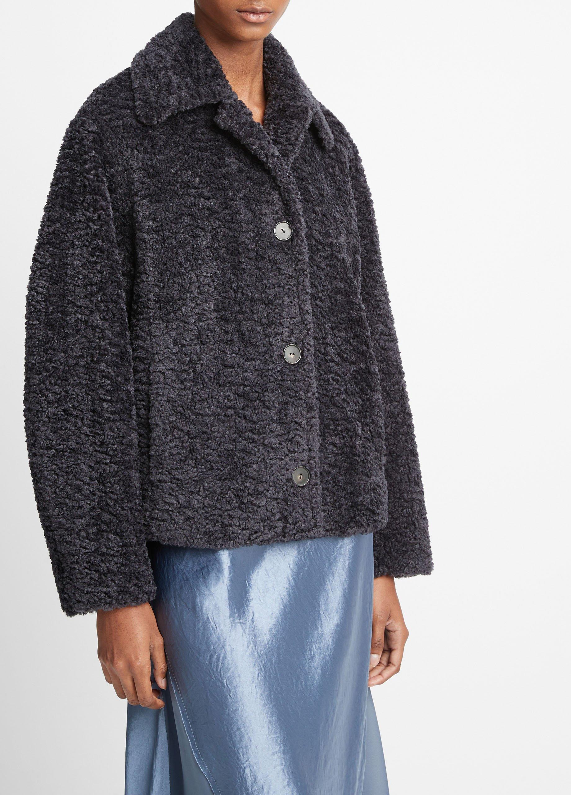 Vince faux fur outlet jacket