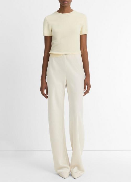 High-Waist Fluid Satin Bias Pant