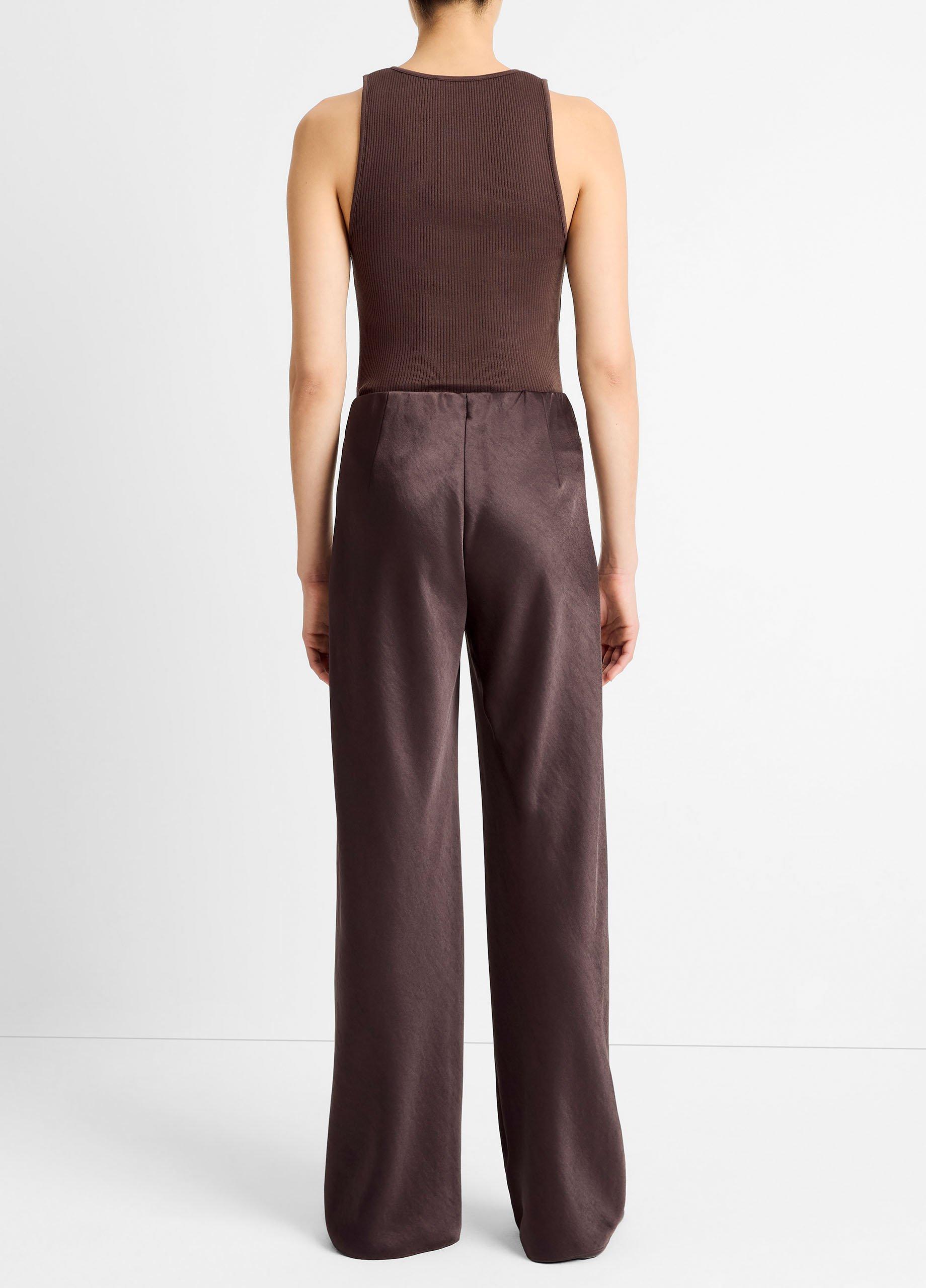 Fluid Satin Bias Pant image number 2