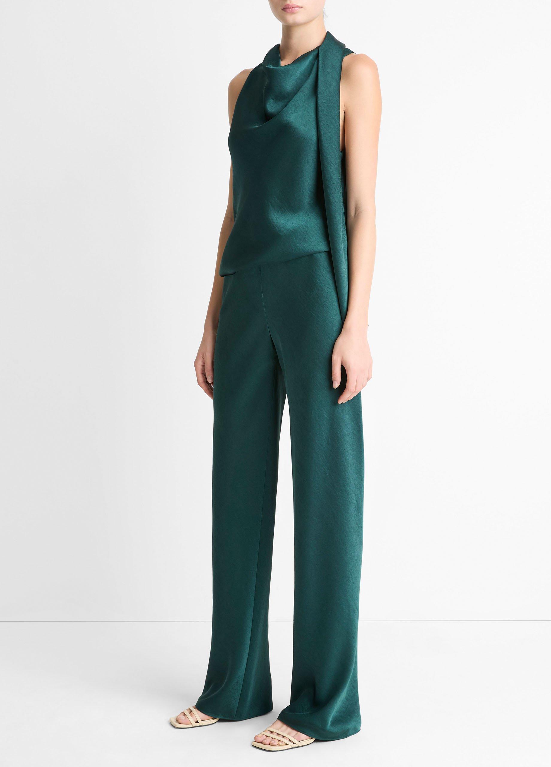 Colette High-Rise Fluid Satin Bias Pant image number 1