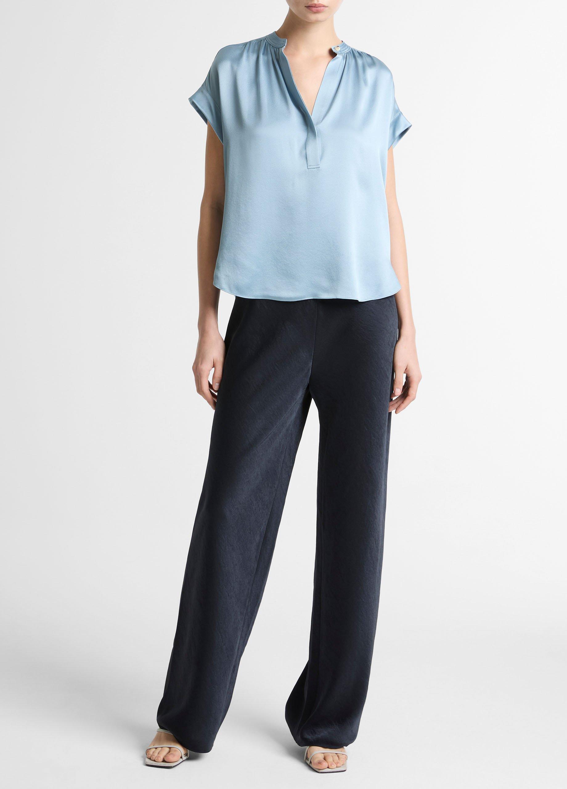 Colette High-Rise Fluid Satin Bias Pant image number 0