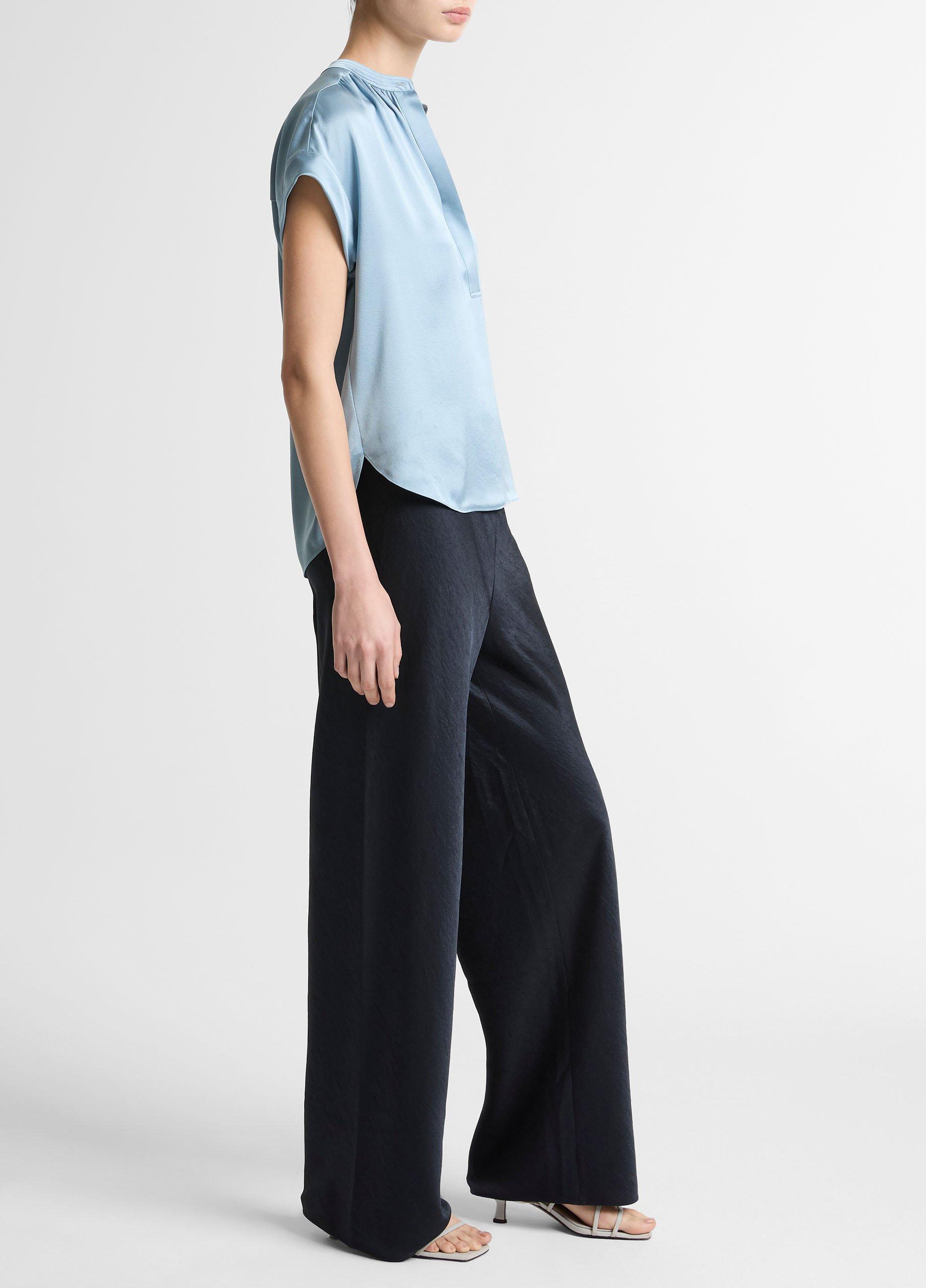 Colette High-Rise Fluid Satin Bias Pant image number 1
