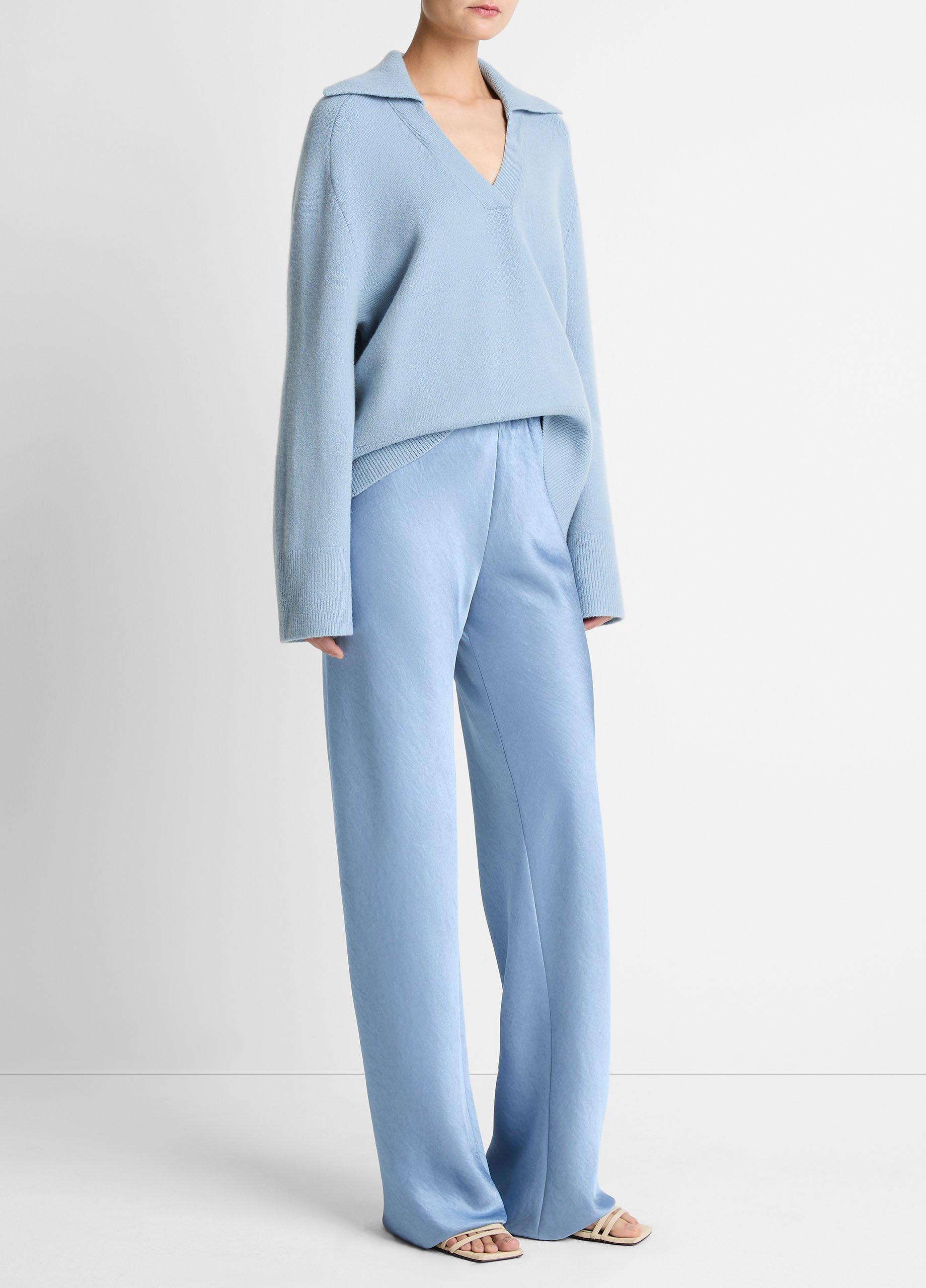 Colette High-Rise Fluid Satin Bias Pant image number 1