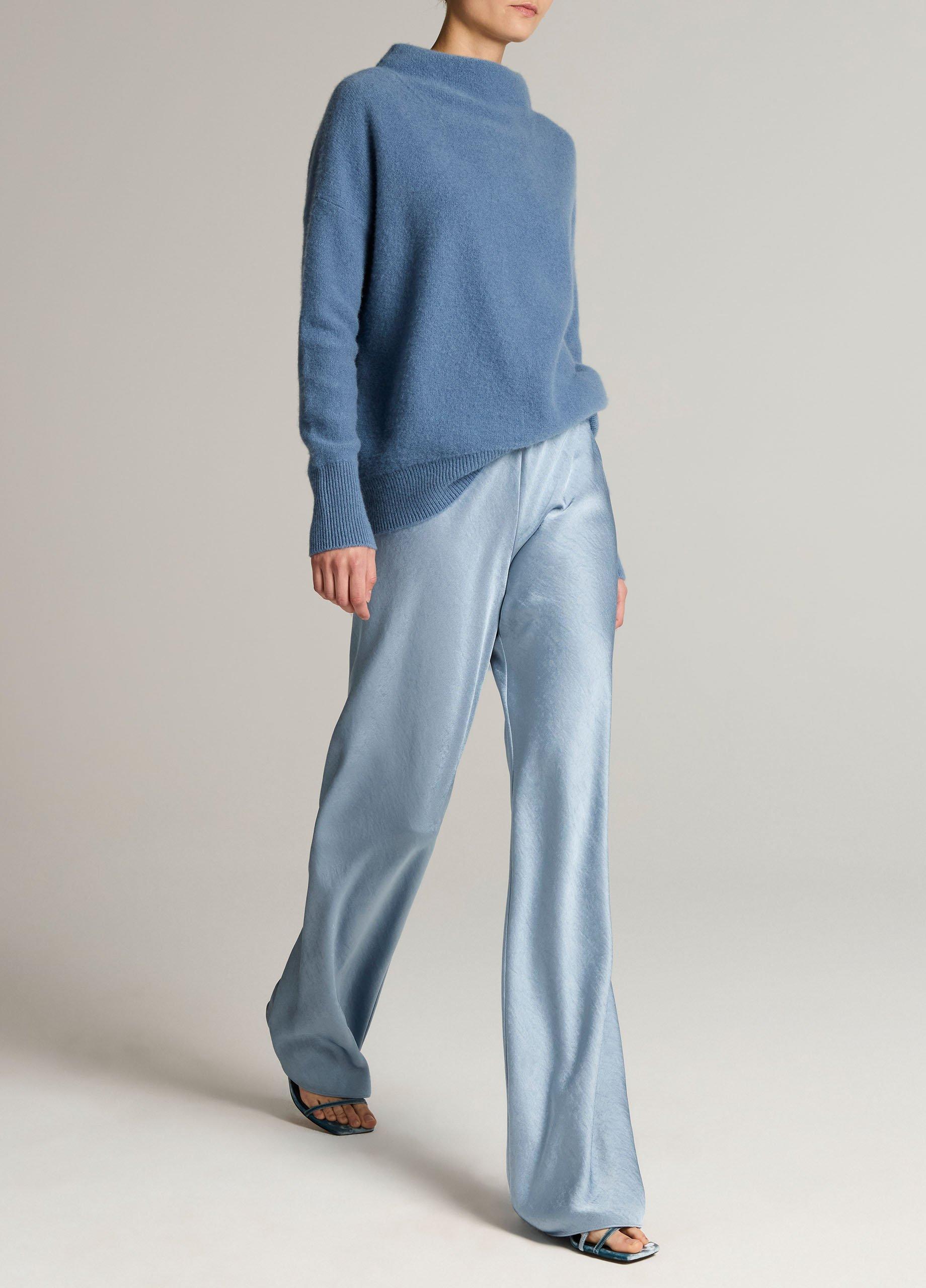 Colette High-Rise Fluid Satin Bias Pant image number 1