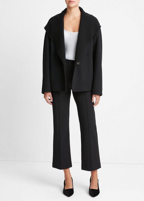 Vince Mid Rise Pintuck Crop Flare Pants