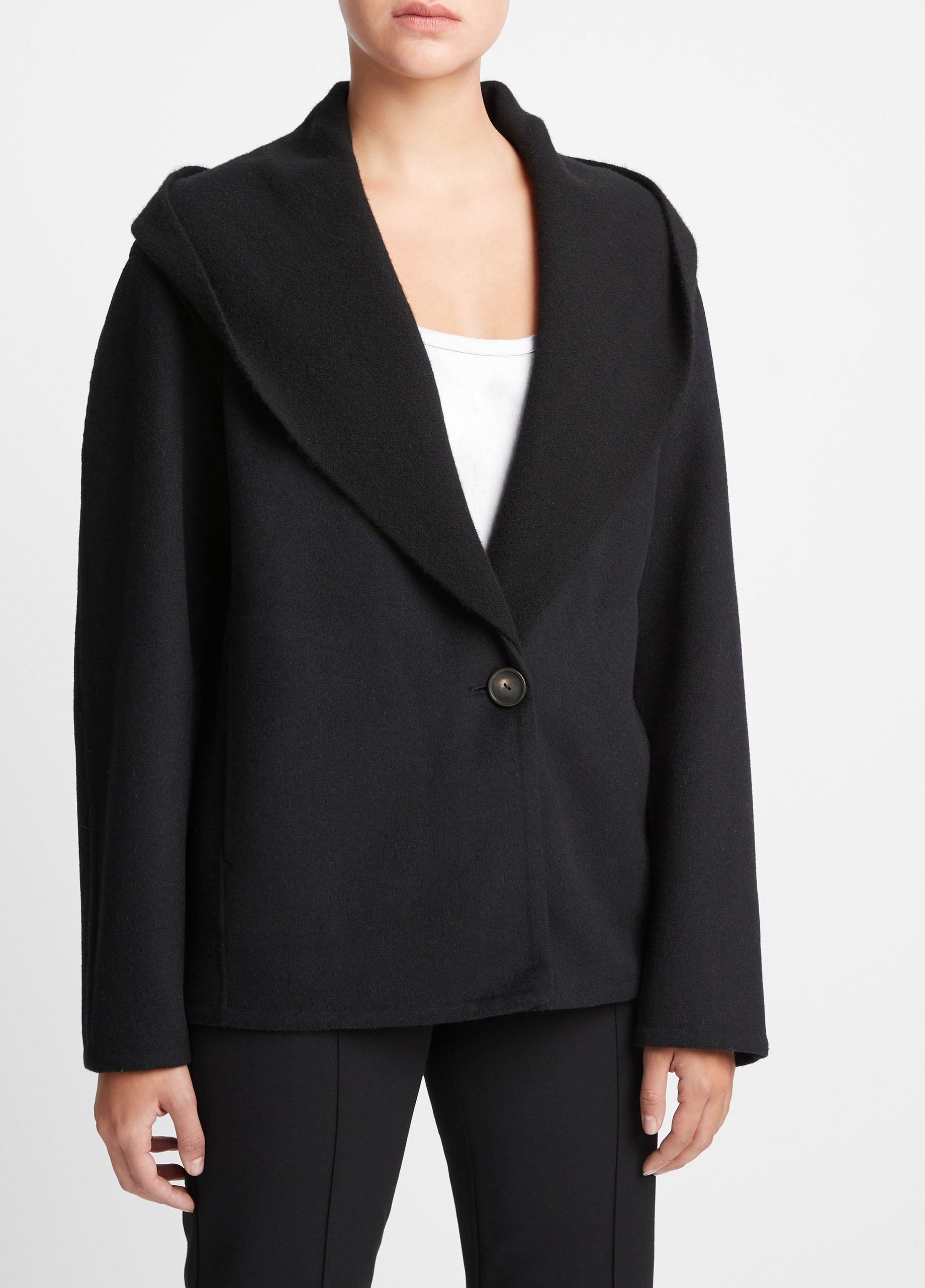 Vince wool discount blend hooded coat