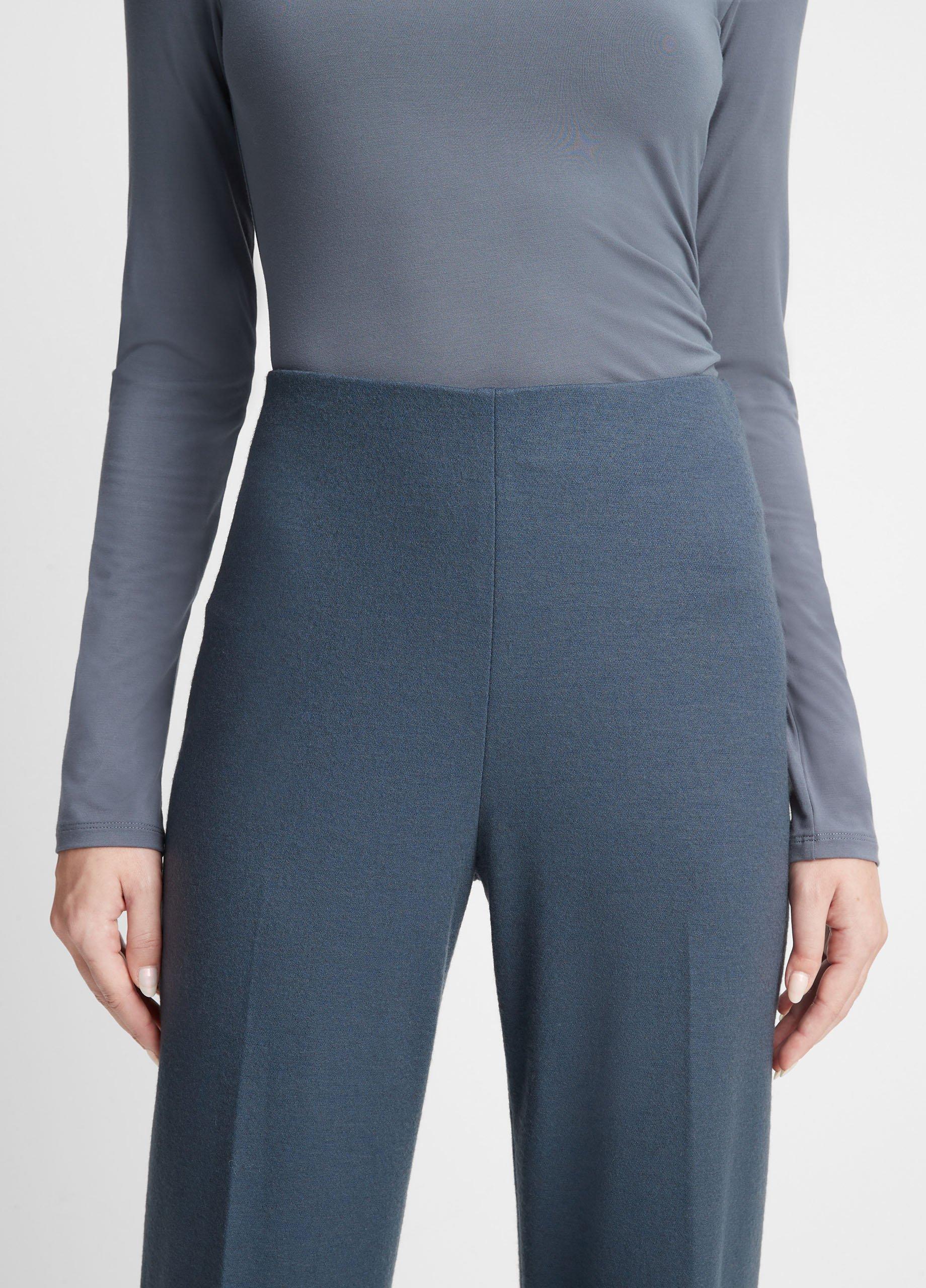 High-Rise Cozy Wool-Blend Wide-Leg Pant