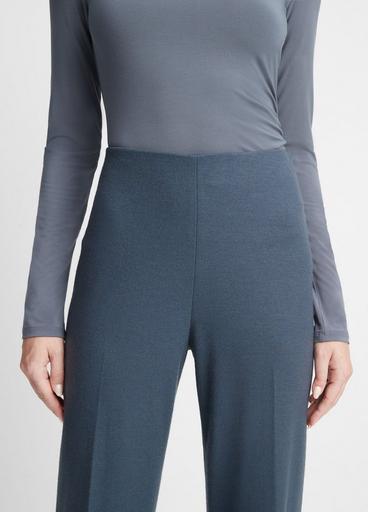 High-Rise Cozy Wool-Blend Wide-Leg Pant image number 1