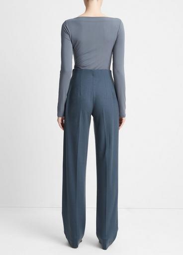 High-Rise Cozy Wool-Blend Wide-Leg Pant image number 3