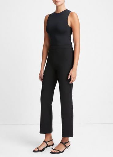 Mid-Rise Pintuck Crop Flare Pant in Trousers | Vince
