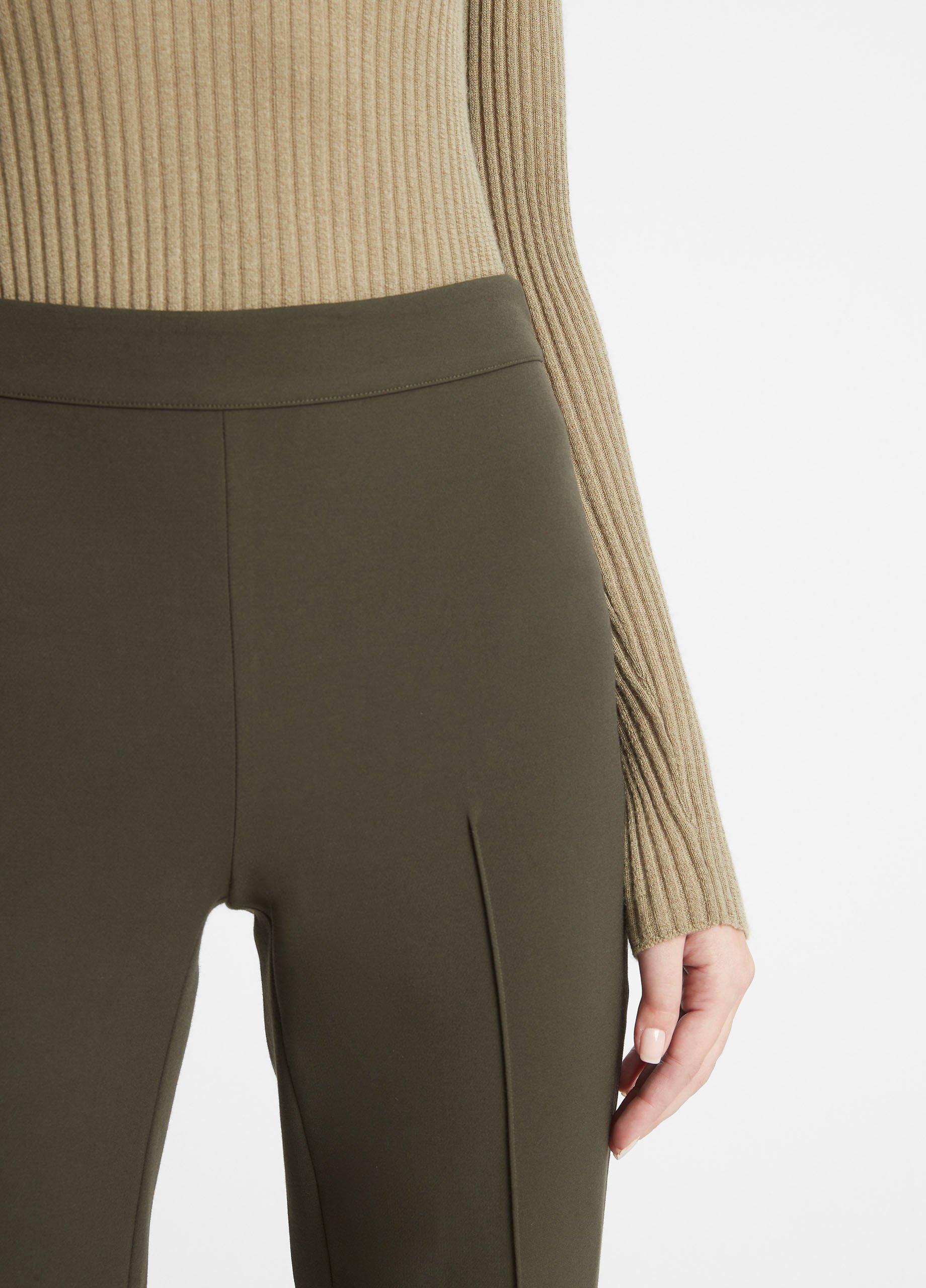 Mid-Rise Pintuck Crop Flare Pant image number 1