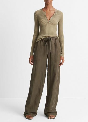 Mid-Rise Utility Drawstring Pant in Pants & Shorts | Vince