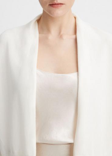 Vince Women's Tweed Open Front Drape Jacket White Size 6 - Shop Linda's  Stuff
