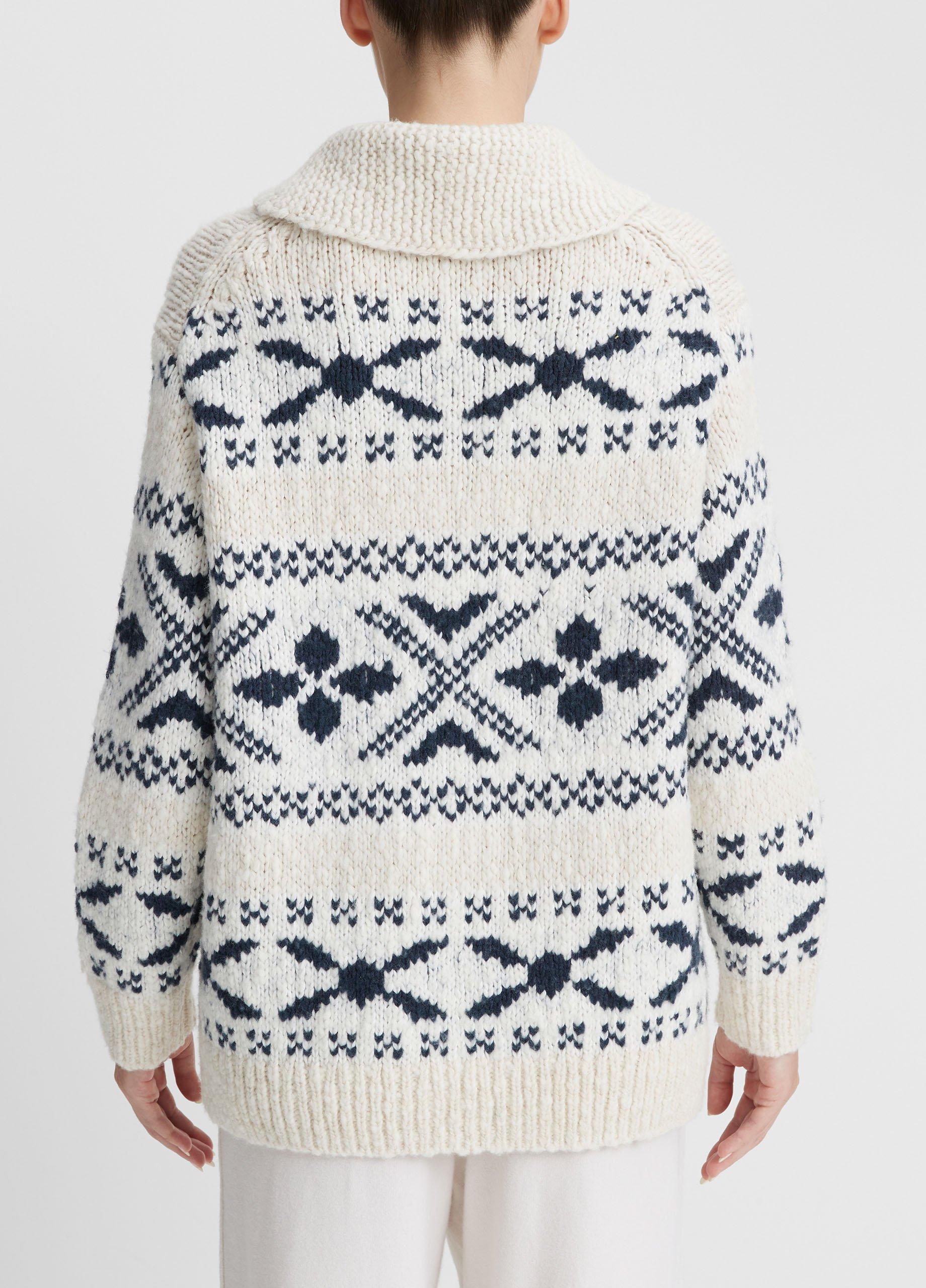 Nordic Fair Isle Cardigan in Sweaters | Vince