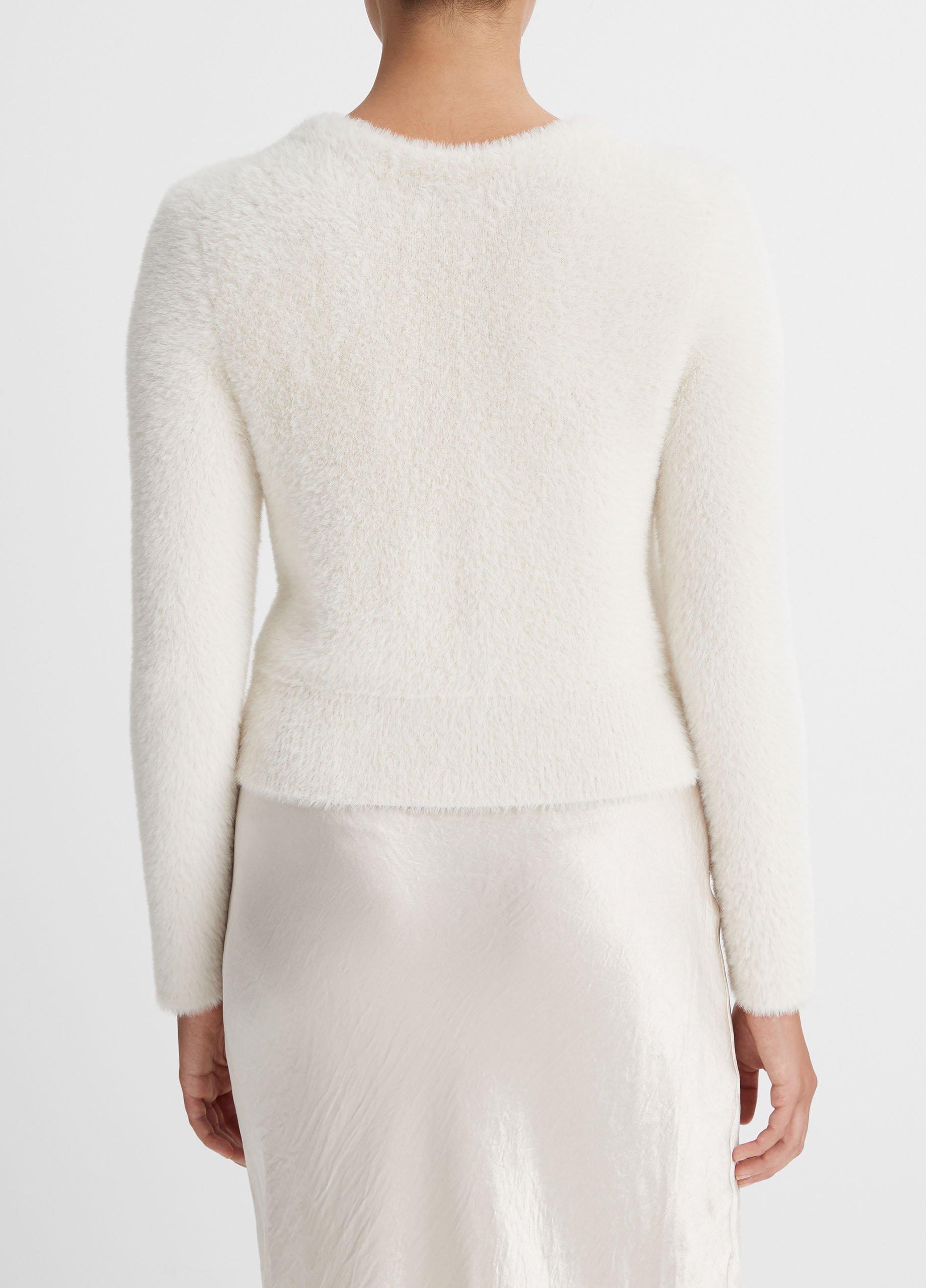 White shop eyelash jumper