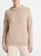 Tweed-Effect Wool-Blend Funnel Neck Sweater image number 1