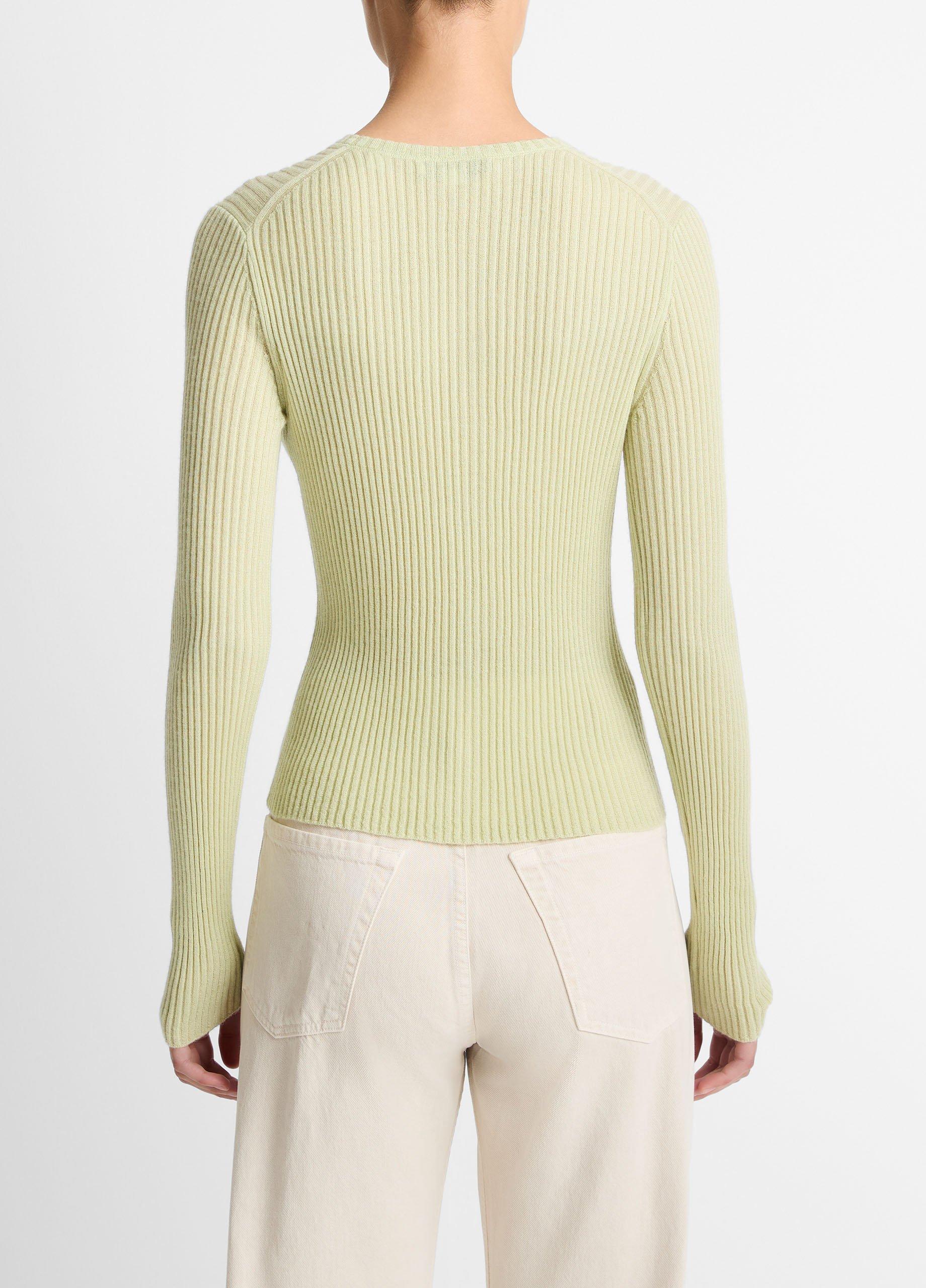Ribbed Cashmere-Silk Cardigan image number 2