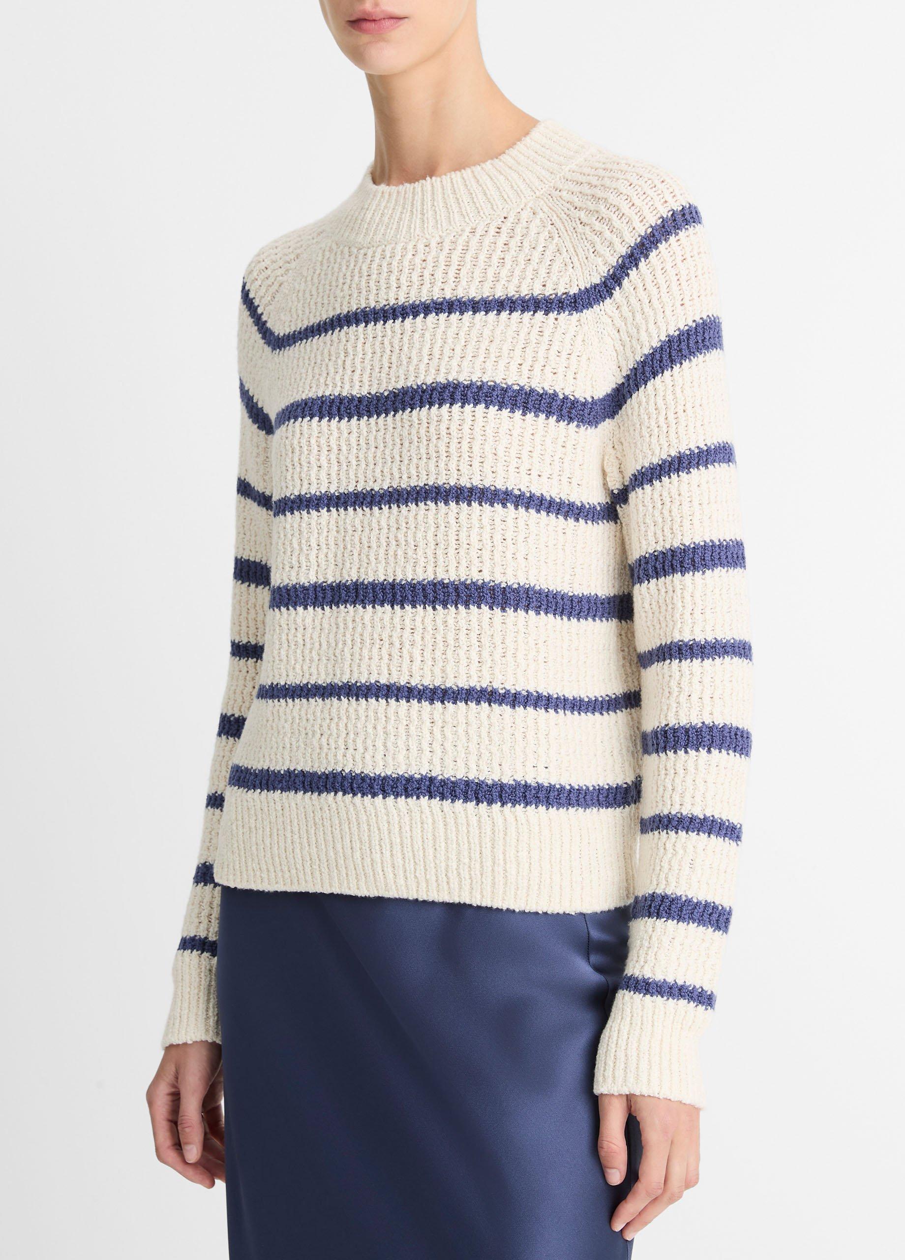 Sold Vince Men’s Stripe Cashmere Crewneck Sweater