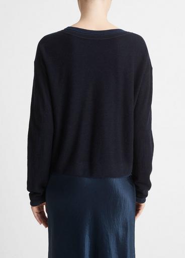 Double-Layer Wool-Blend Sweater image number 3