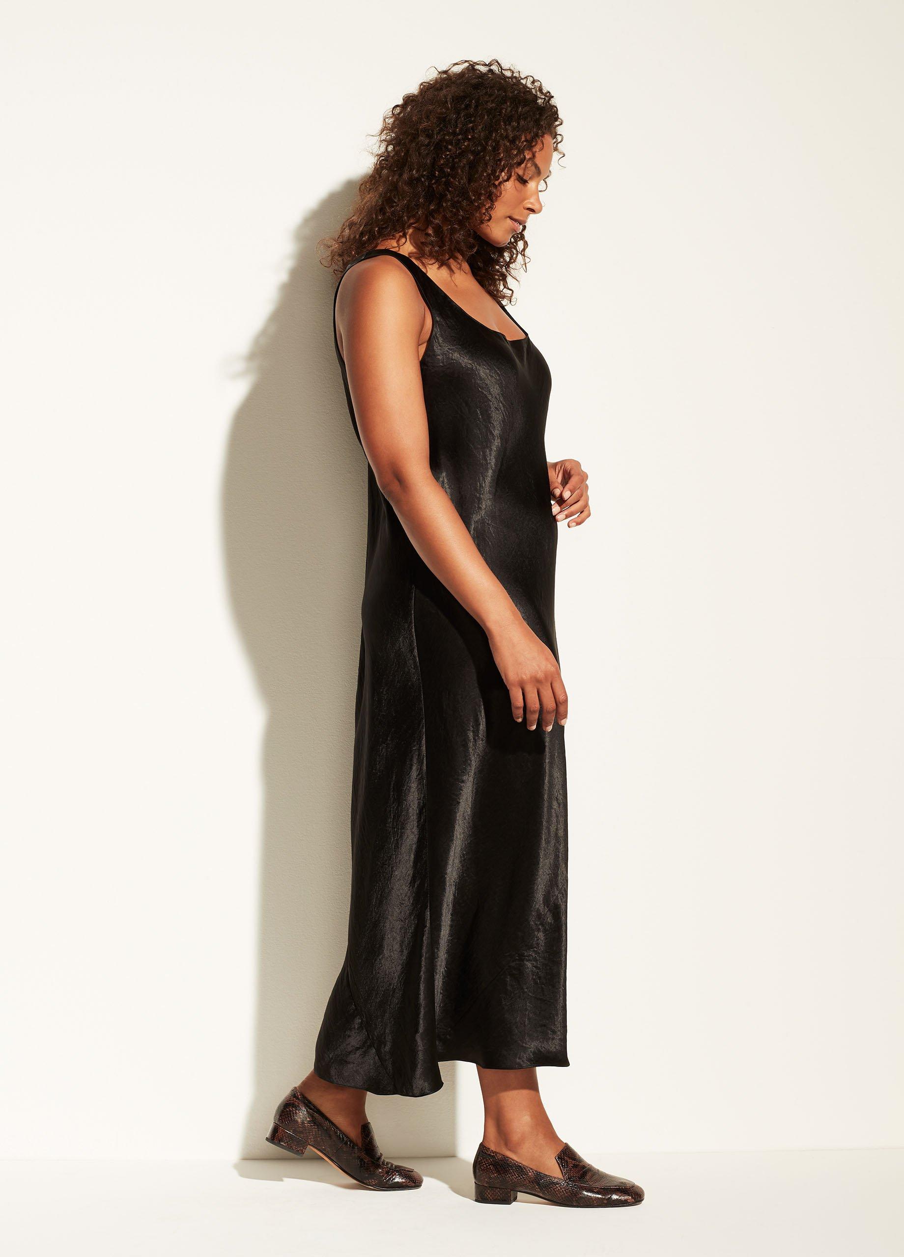 vince satin tank dress