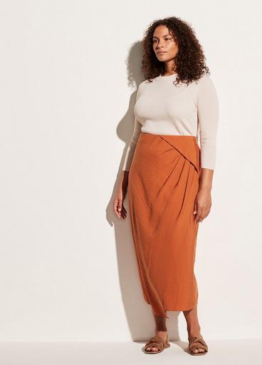 Asymmetric Cascade Drape Skirt image number 0