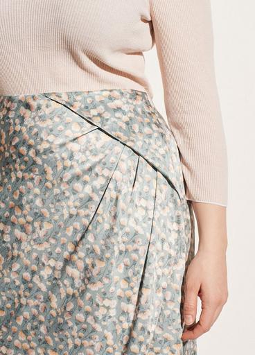 Carnation Asymmetric Cascade Drape Skirt image number 1