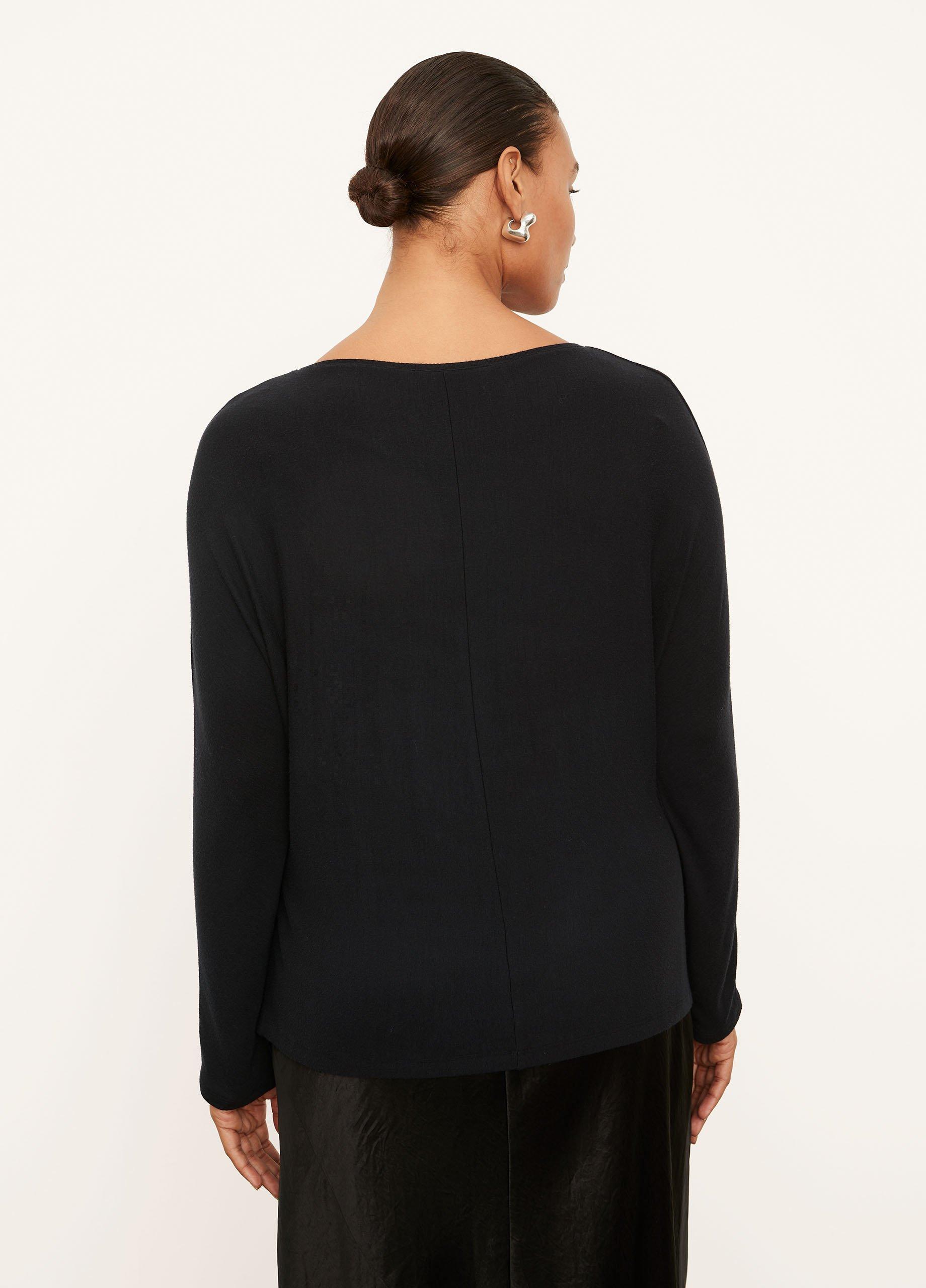 Boat Neck Dolman Long Sleeve T-Shirt