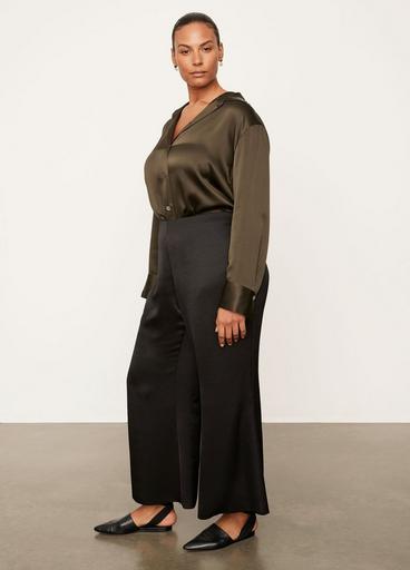 Satin Wide Flare Pant image number 2