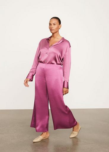 Satin Wide Flare Pant image number 2